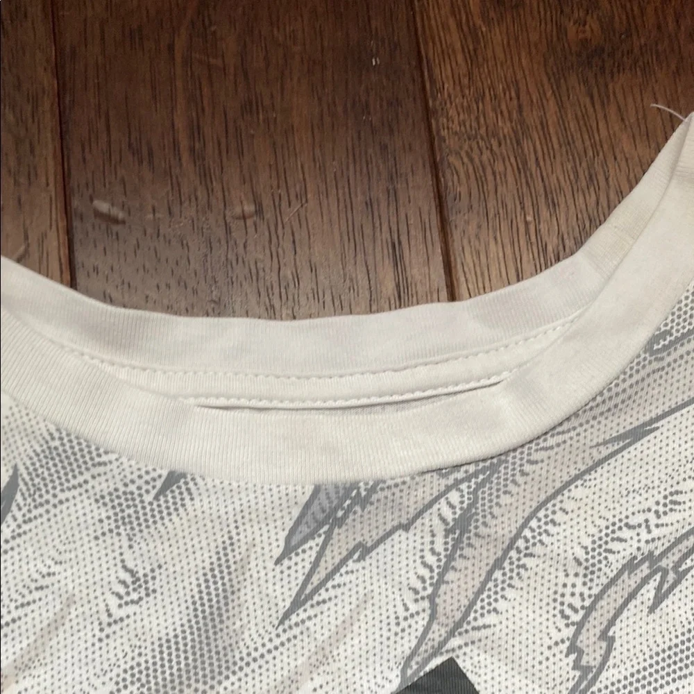 adidas White and Gray Kids Short Sleeve Tee